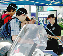 Students look for job opportunities in Falcon Square