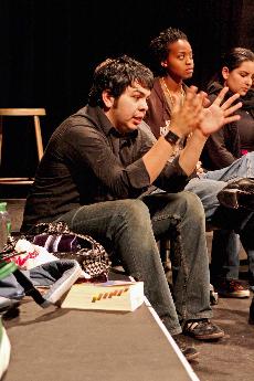 Gilbert Martinez ,theatre arts major discusses his charcter in the plays.