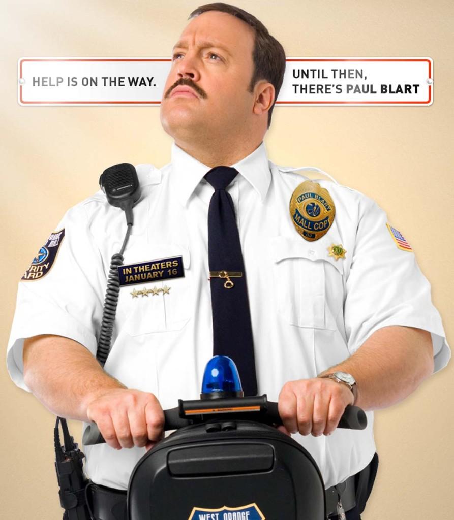 This works perfectly with "Paul Blart: Mall Cop," the latest movi...