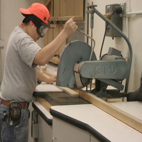 Woodworking program works on beautifying campus
