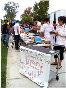Members of the Cerritos College Library Club held their book sale on Sept. 20 and 21. Funds earned from the book sale help the club take part in other activities.
