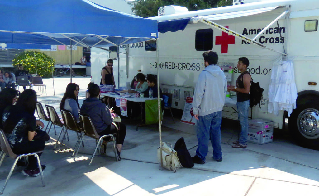 American Red Cross collects from students