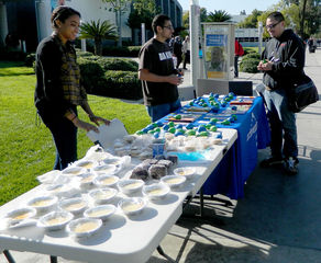 Edgar Soto speaks to Perris Edwards, and Adrian Gomez about the Active Minds bake sale. 