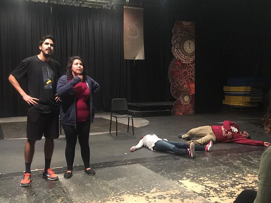 Improv actors during rehearsals for Bring Them Back Alive. The upcoming show will celebrate the 30th anniversary of improv at Cerritos College.

Photo courtesy of Forrest Hartl