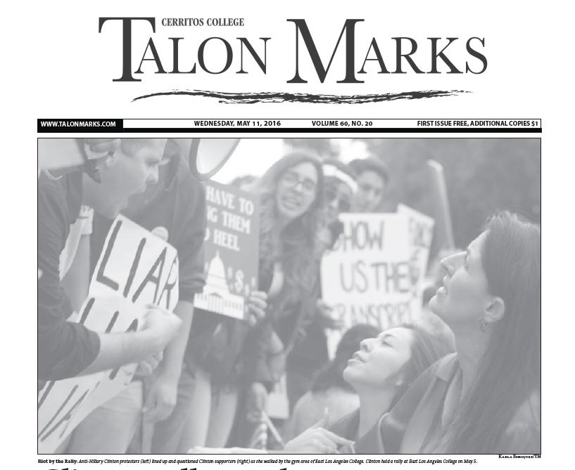 Talon Marks: May 11, 2016 Volume 60, Issue 20