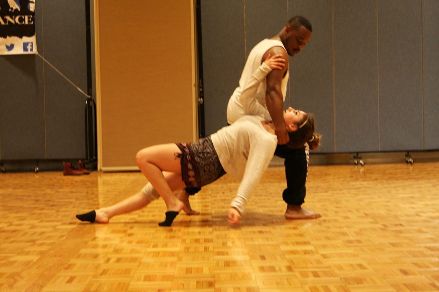 Estefania Mendoza and Broderick Woods, both members are a part of the Dynamic Dance Club. They were performing “Let’s work it out” that was the fifth performance of the night.