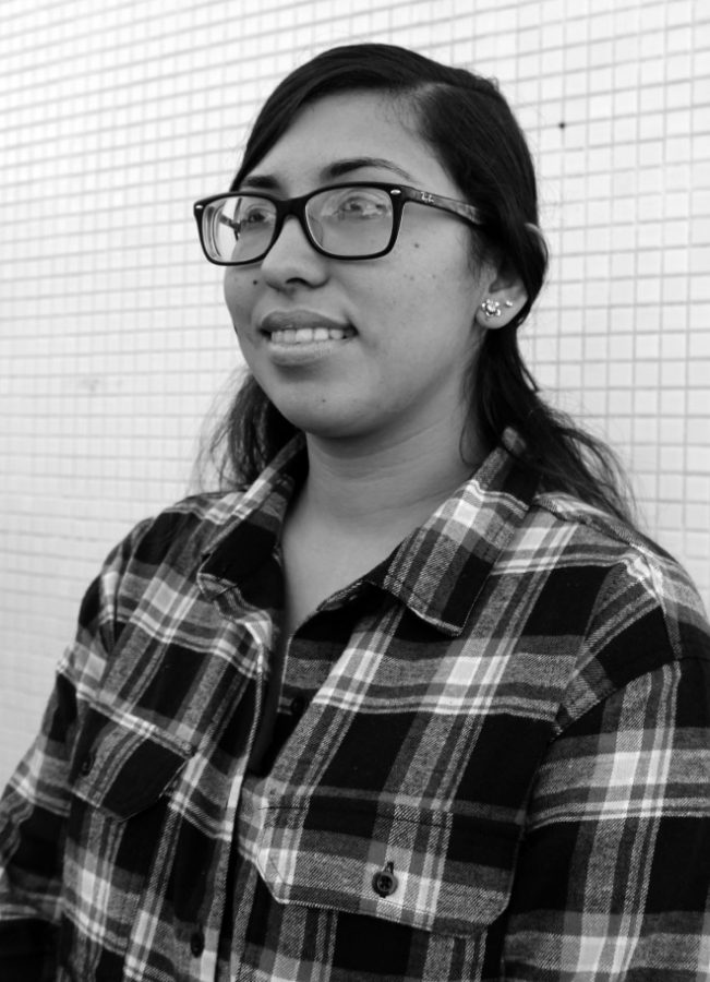 Karen Patron, student trustee, is an undocumented student at Cerritos College. Patron is apart of the DREAM club, a club for undocumented students that helps them succeed. Photo credit: David Jenkins