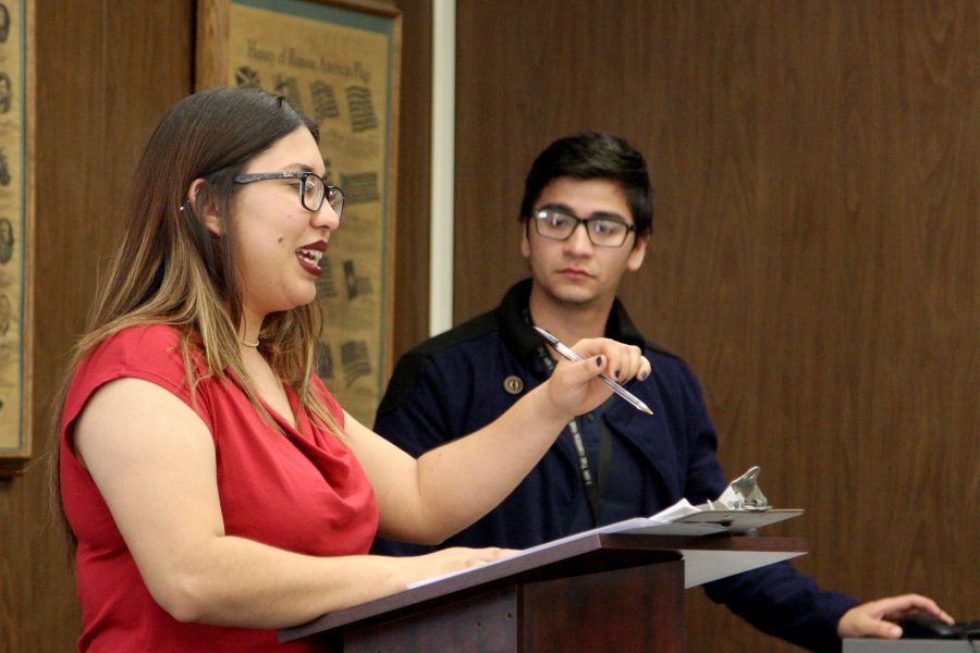 On Mar. 8, Student Trustee Karen Patron helped Ramirez with the preparation of this legislation. She was happy with how effective this meeting was. Photo credit: David Jenkins