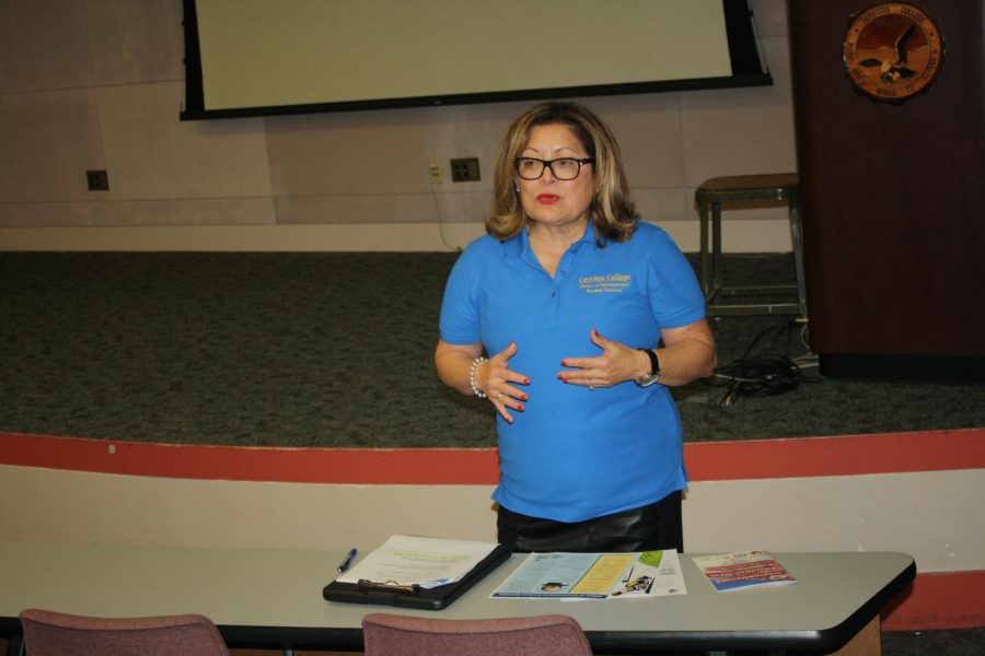 Director of Student Services Program, Norma Rodriguez explained how Chicano Studies is important to society. Chicano Studies can prepare students for different careers as well. Photo credit: Nicholas Johnson