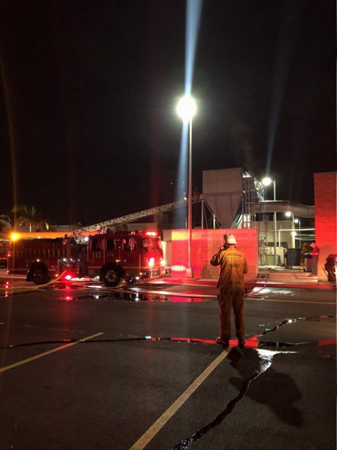 The woodworking building caught fire Tuesday night at around 8 p.m.. Norwalks fire department put the fire out soon after arriving.