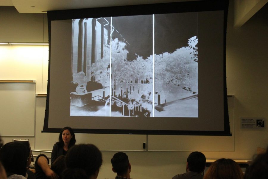 Associate curator of contemporary projects Jennifer King explains how German-born photographer Vera Lutter captures an image using a camera obscura. Lutters photographs which documents the current state of the museum before demolition will be in exhibition in 2020. 