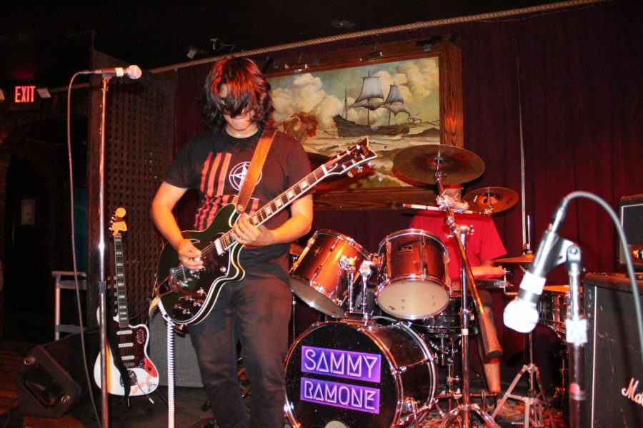 Jacob Jimenez, 25, and Sammy Ramone Santos, perform at the popular pirate themed Redwood Bar in Downtown Los Angeles Sept, 7.