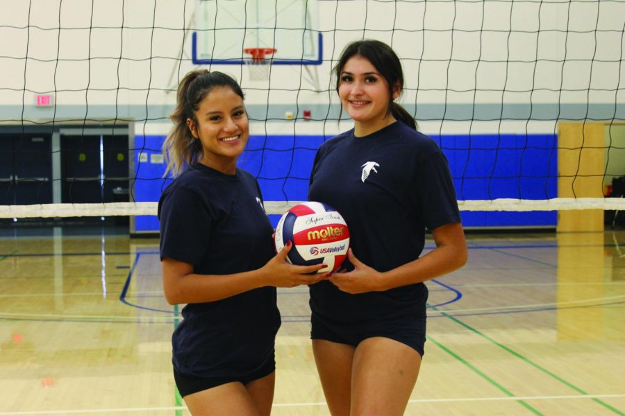 Mirka Granoble (left) and Alexia Torress (right) have been playing together since high school and now play for the Cerritos College Womens Volleyball team.