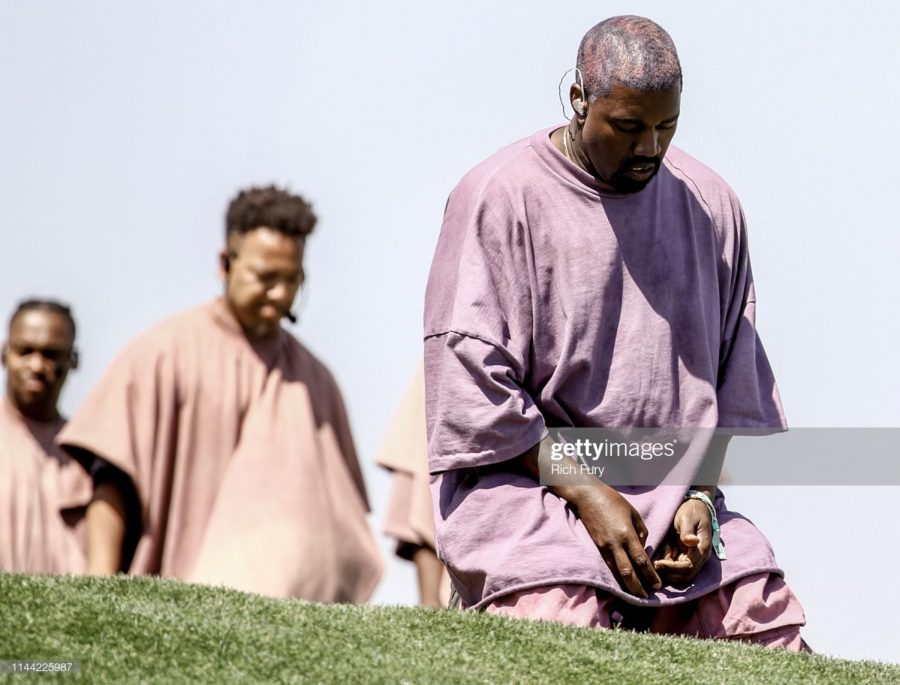 INDIO, CALIFORNIA - APRIL 21: Kanye West performs Sunday Service during the 2019 Coachella Valley Music And Arts Festival on April 21, 2019 in Indio, California