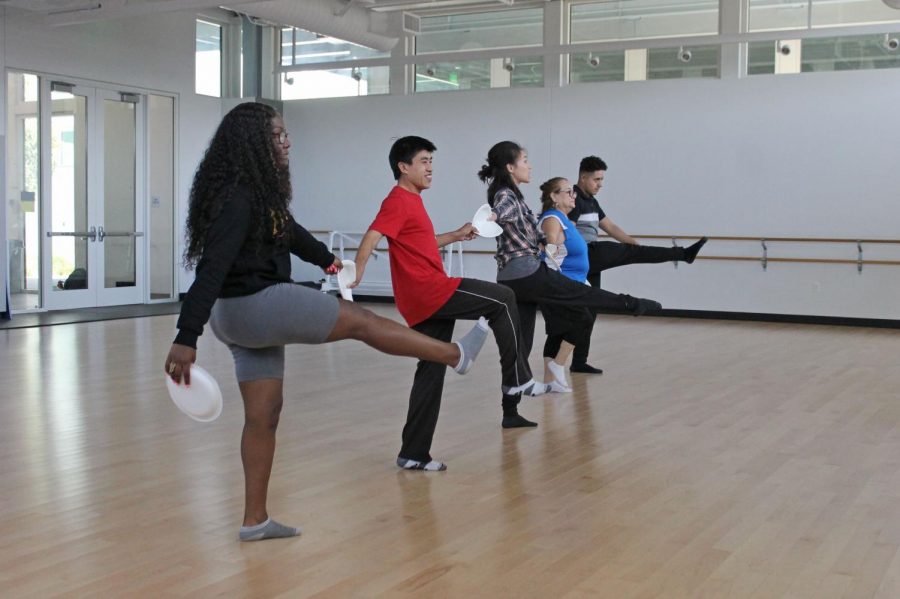 Adaptive+Dance%3A+students+and+instructor+dance+during+the+first-thought+adaptive+PE+course+at+Cerritos+College+by+Beatrice+Horner%2C+a+part-time+adaptive+dance+professor.+she+is+hands-on+and+teaches+students+proper+form+and+rotation+to+protect+their+knees.+Photo+credit%3A+Derrick+Coleman