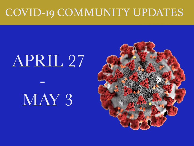 Weekly updates are continuing, despite the number of changes decreasing. Information was last updated April 27 2020 Photo credit: Edgar Mendoza