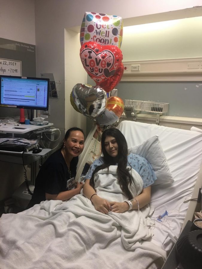Nov. 22, 2017 was the day I received my first chemotherapy infusion and I was on my eighth day in the hospital. This lovely nurse brought me balloons to cheer me up.