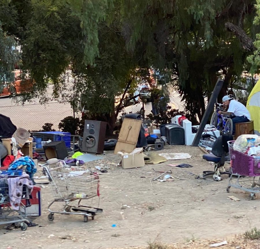 Young people camp on the sides of freeways as a place to call home. The rising numbers of young people living on the street has increased. Sept. 16.  
