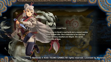 Impa's bio detailing her personality and role in the story. She is a speedy character due ot her being a ninja.