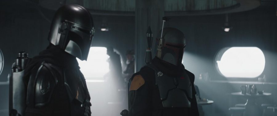(L-R) The Mandalorian (Pedro Pascal) and Boba Fett (Temuera Morrison)  in Lucasfilm’s THE MANDALORIAN, season 2, exclusively on Disney+. © 2020 Lucasfilm Ltd. & ™. All Rights Reserved. Photo credit: Walt Disney Company & Lucasfilm Ltd.