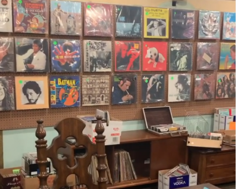 A look at some of the records on display.