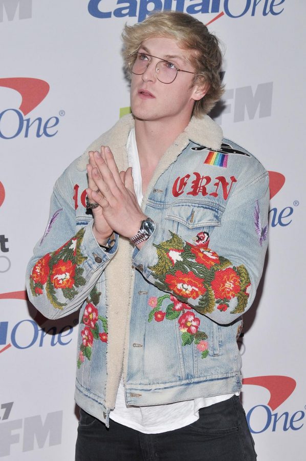 Logan Paul arrives at the KIIS-FMs iHeartRadio Jingle Ball at The Forum in Inglewood, Calif., on December 1, 2017. Photo credit: Sthanlee B. Mirador/Sipa USA/TNS