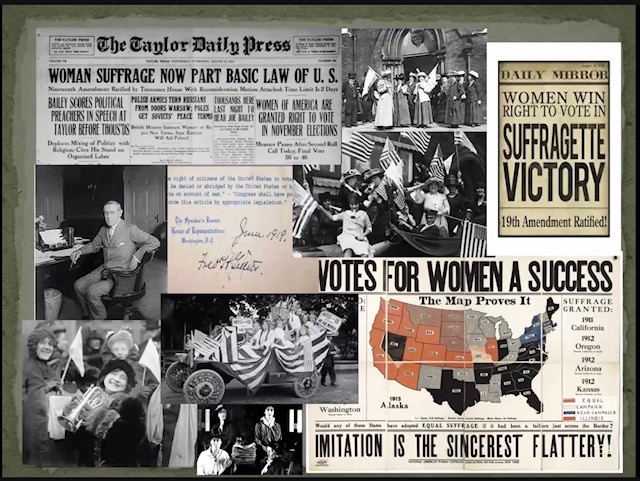 Some of the publications from the era wrote stories about the woman's movement.  This was a part of a PowerPoint presentation in honor of Woman's History Month, March 2021. 