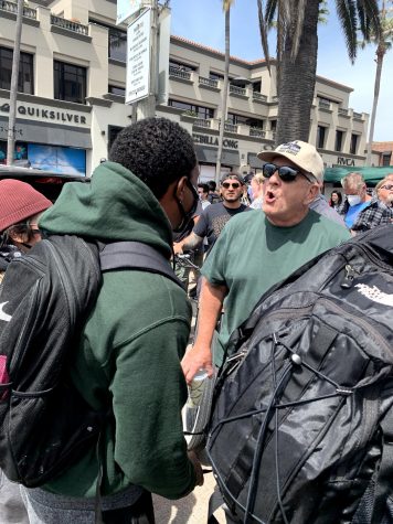 Tensions are high as counter-protesters are confronted by various right-wing locals and agitators. Some arguments morphed into fights on April 11, 2021.