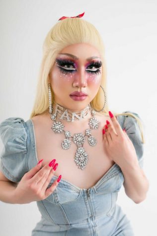 Eric Chai, also known as Erica Chai on the stage, started performing drag in 2017 in Shanghai where he lived while attending college. Chai then moved to Korea and continues performing when possibly.