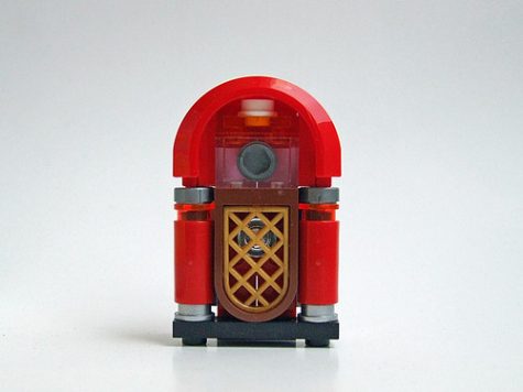 This is an image of a lego jukebox, which is similar to the jukebox event. 