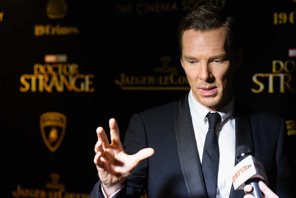 NEW YORK, NY - NOVEMBER 01:  Actor Benedict Cumberbatch attends the screening of Marvel Studios' 