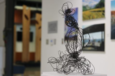 An art exhibit dedicated to displaying the talented works of Cerritos College students was brought back after a two-year hiatus by the Art Department. Photo credit: Clarissa Arceo