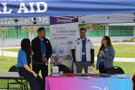 This is a photo of some of the people who were chatting and were a part of the Disney job opportunity. They were one of many who attended the annual job fair.