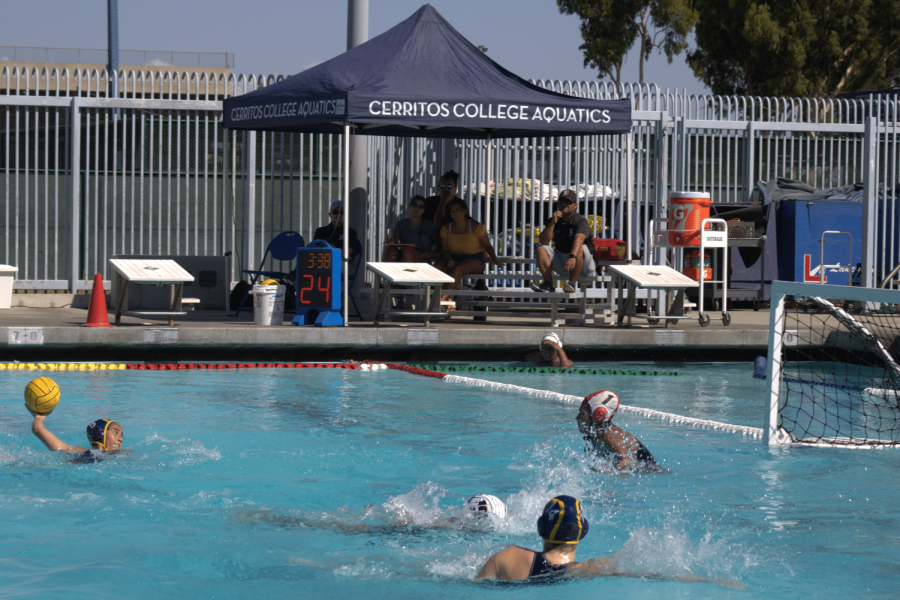 Cerritos+water+polo+played+a+double+header+against+Rio+Hondo+on+Aug.+15+where+the+womens+team+crushed+Rio+Hondo+15-3.