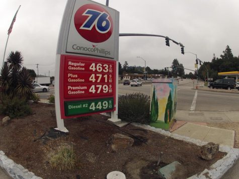 Soaring gas prices in Califonia nearly reached $5 a gallon. 