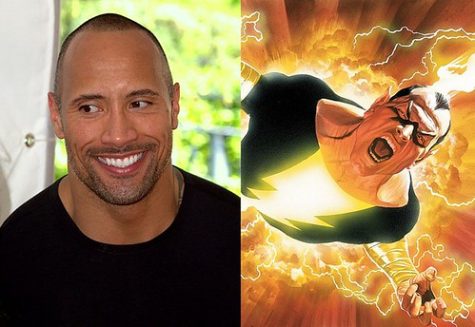 The person on the right is Dwayne The Rock Johnson, who starred in the movie Black Adam and was created back in 2014. Photo credit: AntMan3001