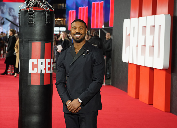 Michael B. Jordan attends the European premiere of Creed III at Cineworld Leicester Square, London. Picture date: Wednesday February 15, 2023. 