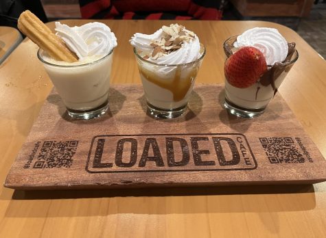 Loaded Cafes shake trio in flavors churro, banana almond cheescake and nutella banana Photo credit: Sophia Castillo