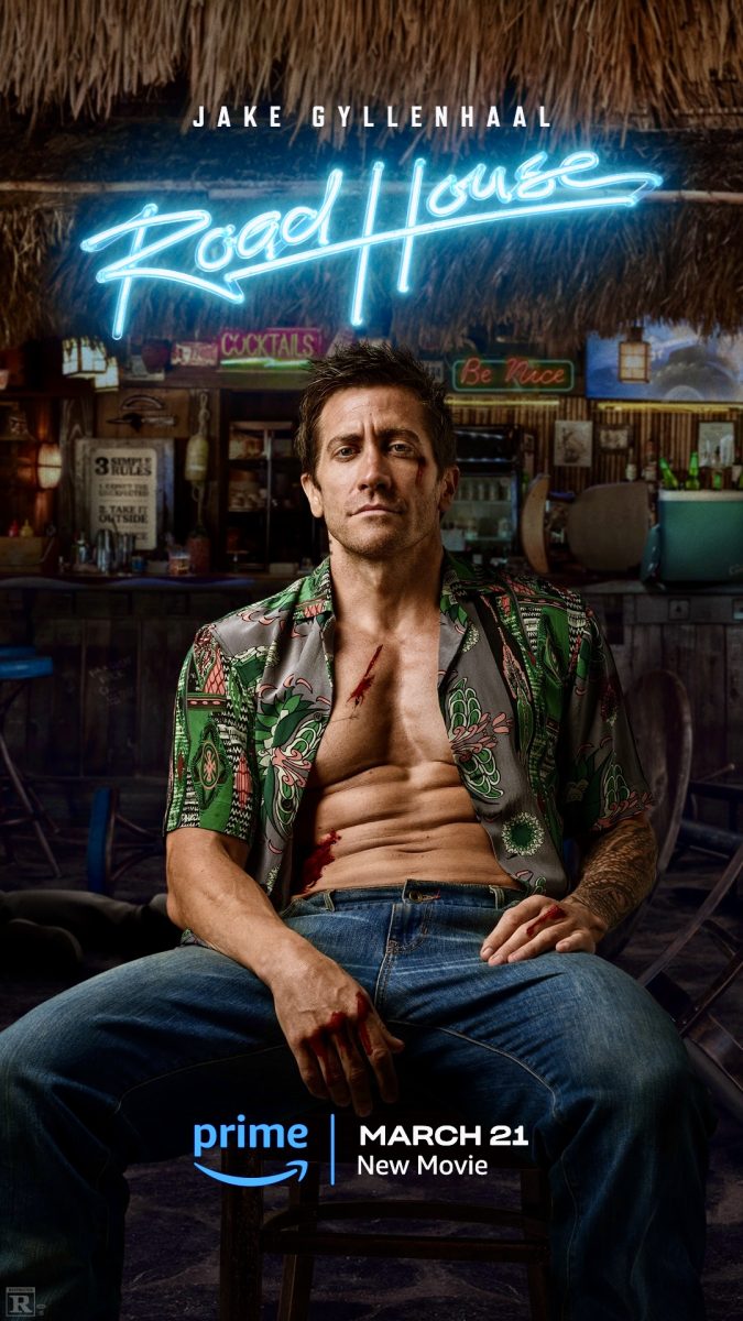 The official Road House movie poster with actor Jake Gyllenhaal coming to Prime Video. Photo credit: Amazon Studios