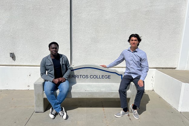 ASCC candidates Matthew Sanchez and Thomas Odhiambo. Matthew on the right Thomas on the left