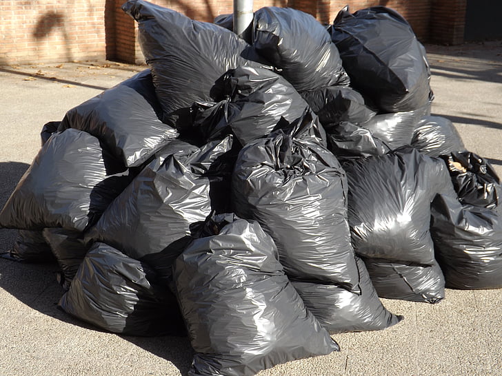 Garbage bags are used for the next trend viewed as fashion and are used for consumerism as a fashion accessory- Creative Commons