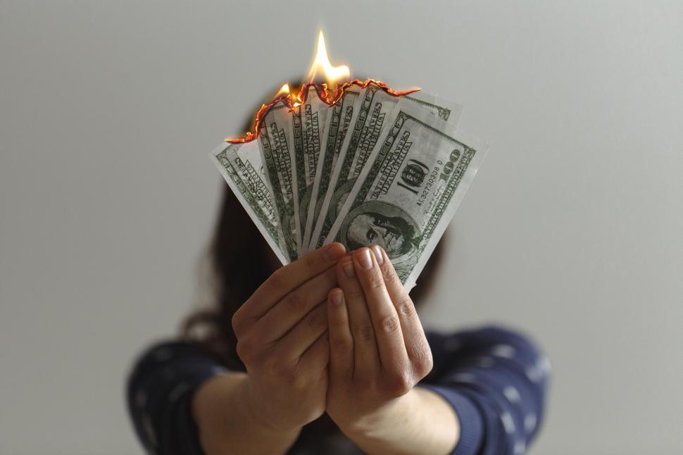 Money is being saved to then being useless because spending money will never be enough to cover costs